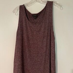 Burgundy knit tank top